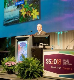 SSO 2018 Dr. McMasters speaking at the podium