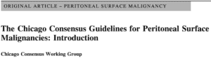 The Chicago Consensus Guidelines for Peritoneal Surface Malignancies: Introduction
